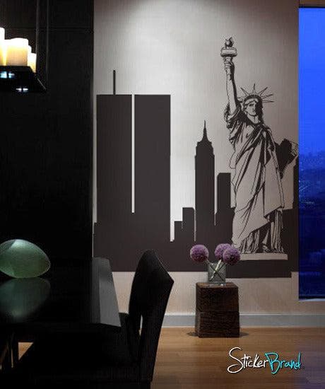 New York City Statue Liberty Vinyl Wall Decal Sticker. #283