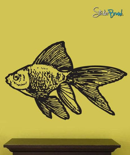 Vinyl Wall Decal Sticker Gold Fish #299