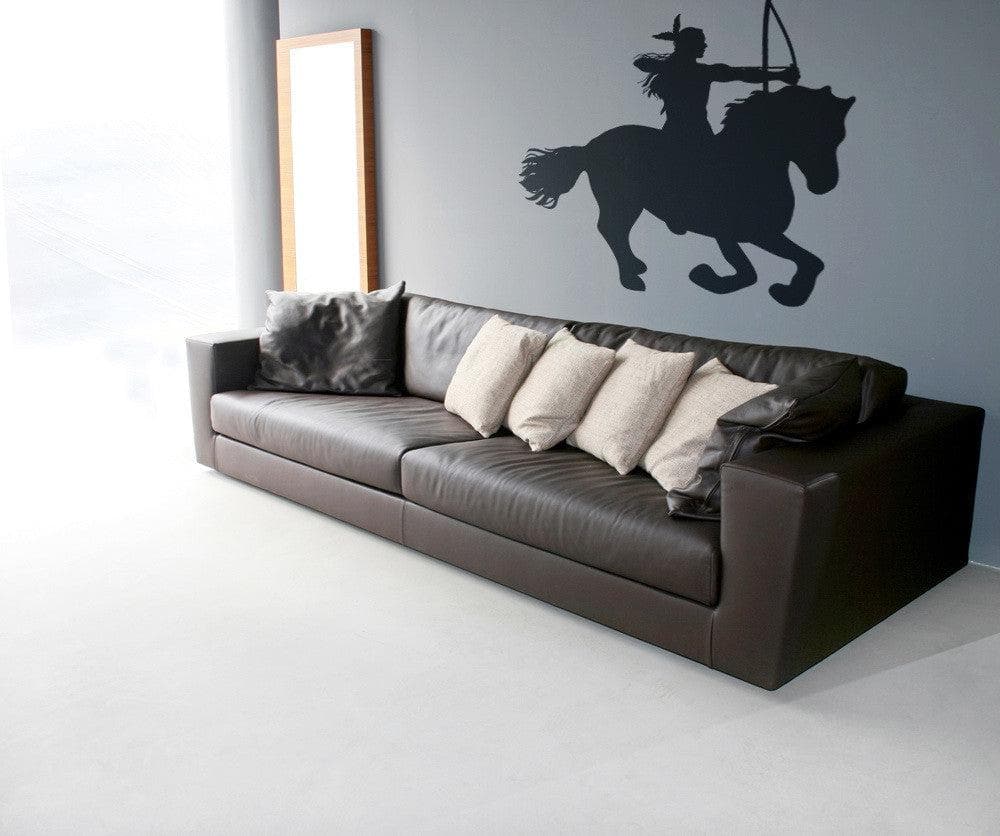 Vinyl Wall Decal Sticker Native American on Horse #OS_DC139