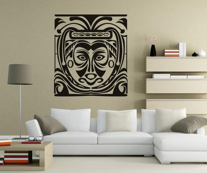 Vinyl Wall Decal Sticker Tribal Mask Painting #OS_DC295