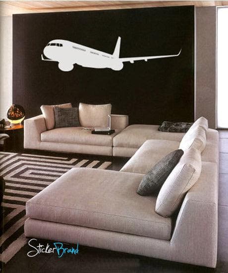 Airplane in Flight Wall Decal Sticker. #300