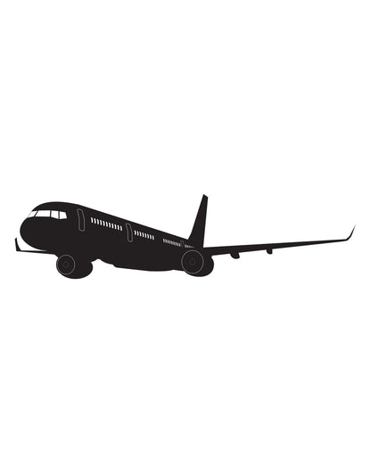 Airplane in Flight Wall Decal Sticker. #300