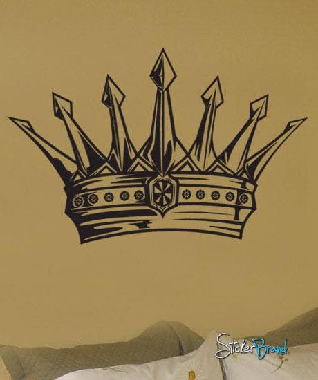 Royal King's Crown Vinyl Wall Decal Sticker. #302 – StickerBrand