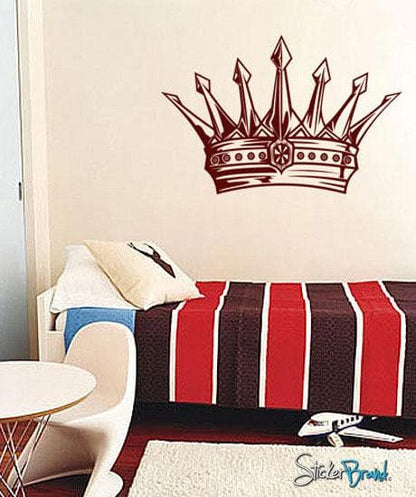 Royal King's Crown Vinyl Wall Decal Sticker. #302