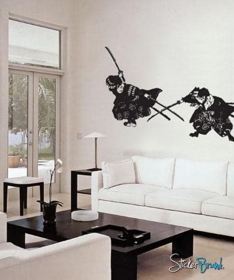 Japanese Samurai Fighter Wall Decal. #309