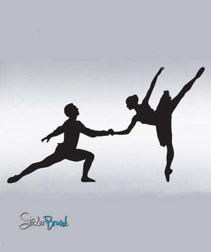 Vinyl Wall Decal Sticker Dual Ballet Dancer #311