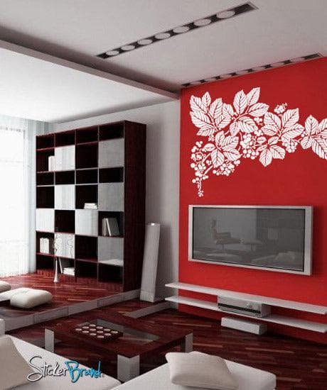 Vinyl Wall Decal Sticker Floral Fruit Pattern Flower #323 – StickerBrand