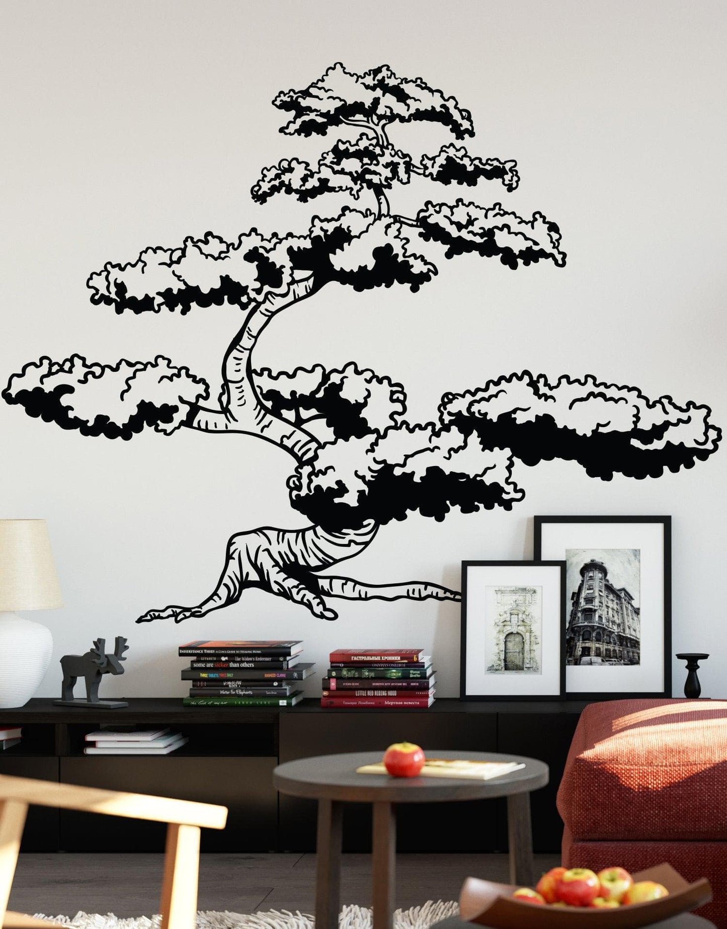 Japanese Bonsai Tree Wall Decal Sticker for your Asian Theme Room. #344