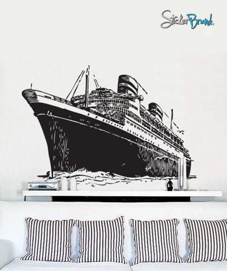 Titanic Vinyl Wall Decal Sticker. Cruise Ship Travel Theme Decor. #351