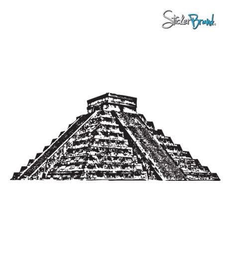 Vinyl Wall Decal Sticker El Castillo Chichen Pyramid #355