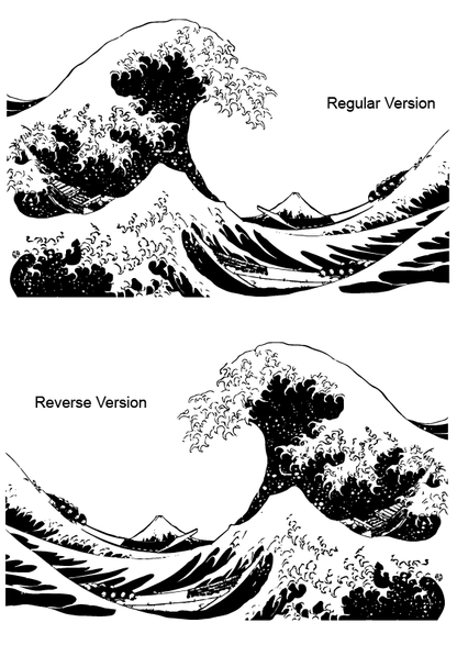 Japanese The Great Wave Off Kanagawa by Hokusai Wall Decal #363