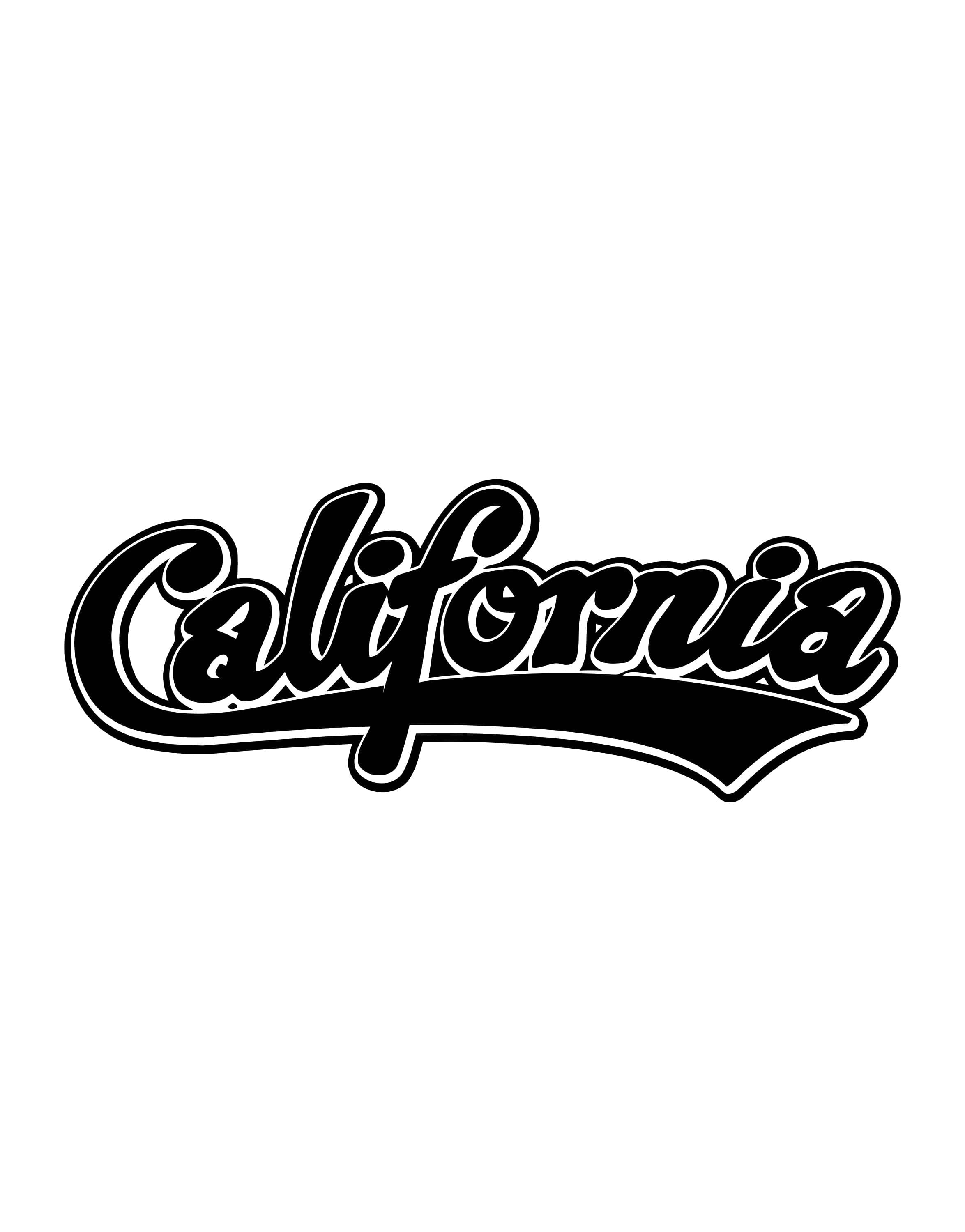California Name Vinyl Wall Decal Sticker. #373 – StickerBrand