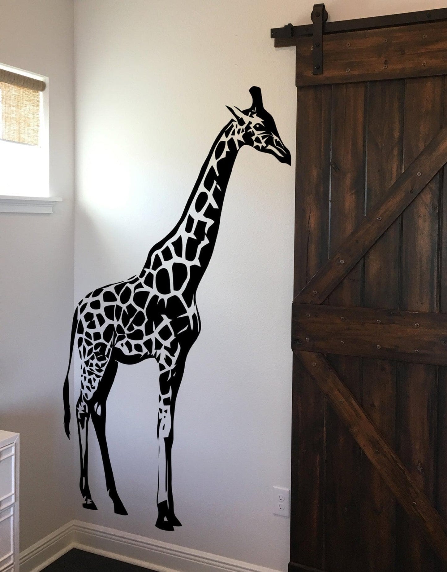 Tall Giraffe Wall Decal for the Nursery Room. #383