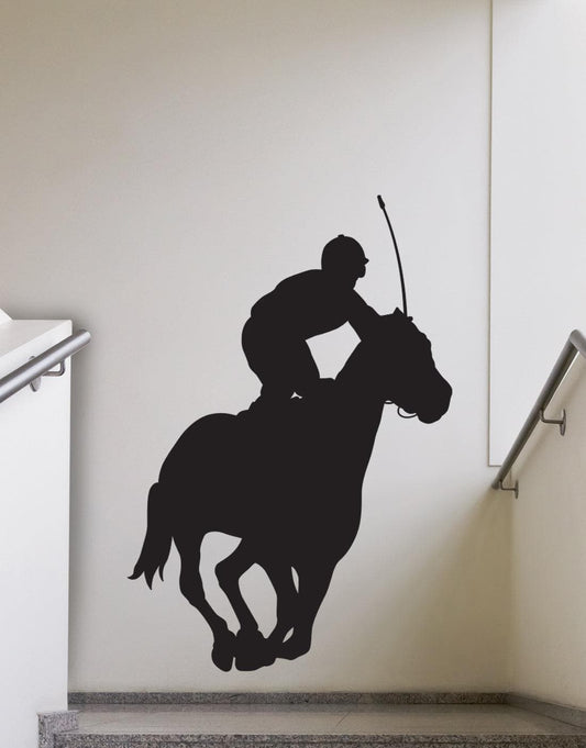 Jockey Horse Race Wall Decal. #399