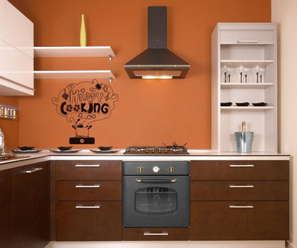 Vinyl Wall Decal Sticker Happy Cooking #OS_DC315