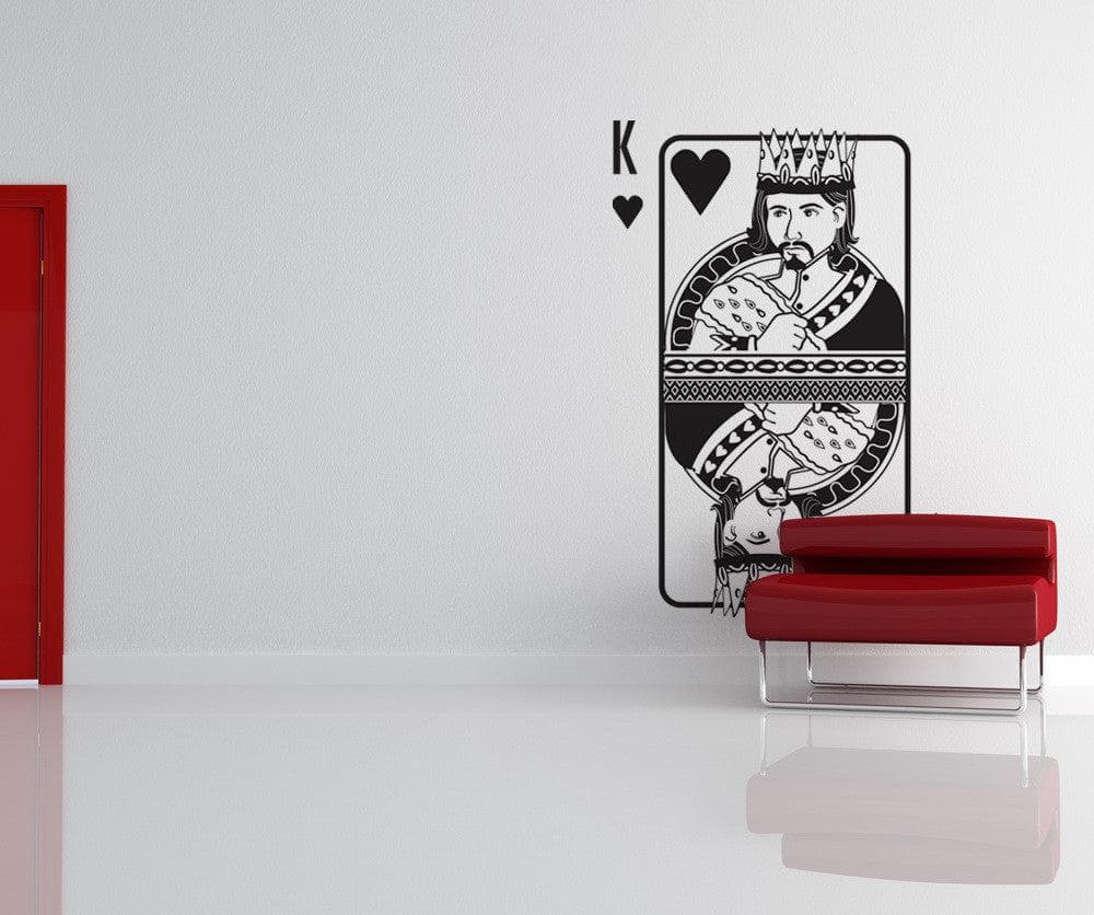 Vinyl Wall Decal Sticker King of Hearts #OS_DC368
