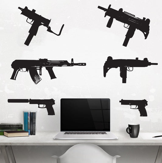 Gun Police Sticker Police Wall Decals - StickerBrand