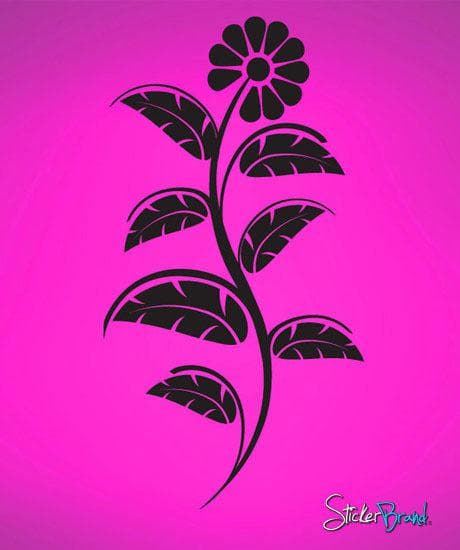 Vinyl Wall Decal Sticker Flower Leaves #492