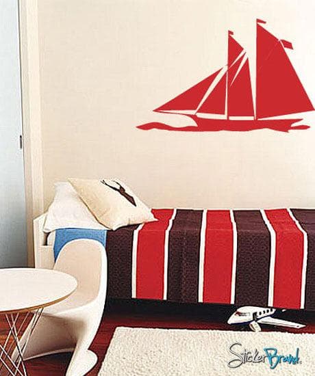 Vinyl Wall Decal Sticker Sailboat Yacht #495