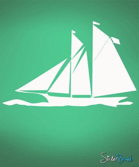 Vinyl Wall Decal Sticker Sailboat Yacht #495