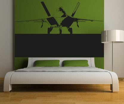 Vinyl Wall Decal Sticker F22 Jet Front View #5010
