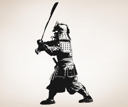 Vinyl Wall Decal Sticker Samurai with Sword #5035