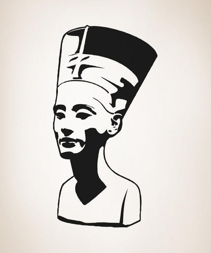 Vinyl Wall Decal Sticker Queen Nefertiti Bust #5039