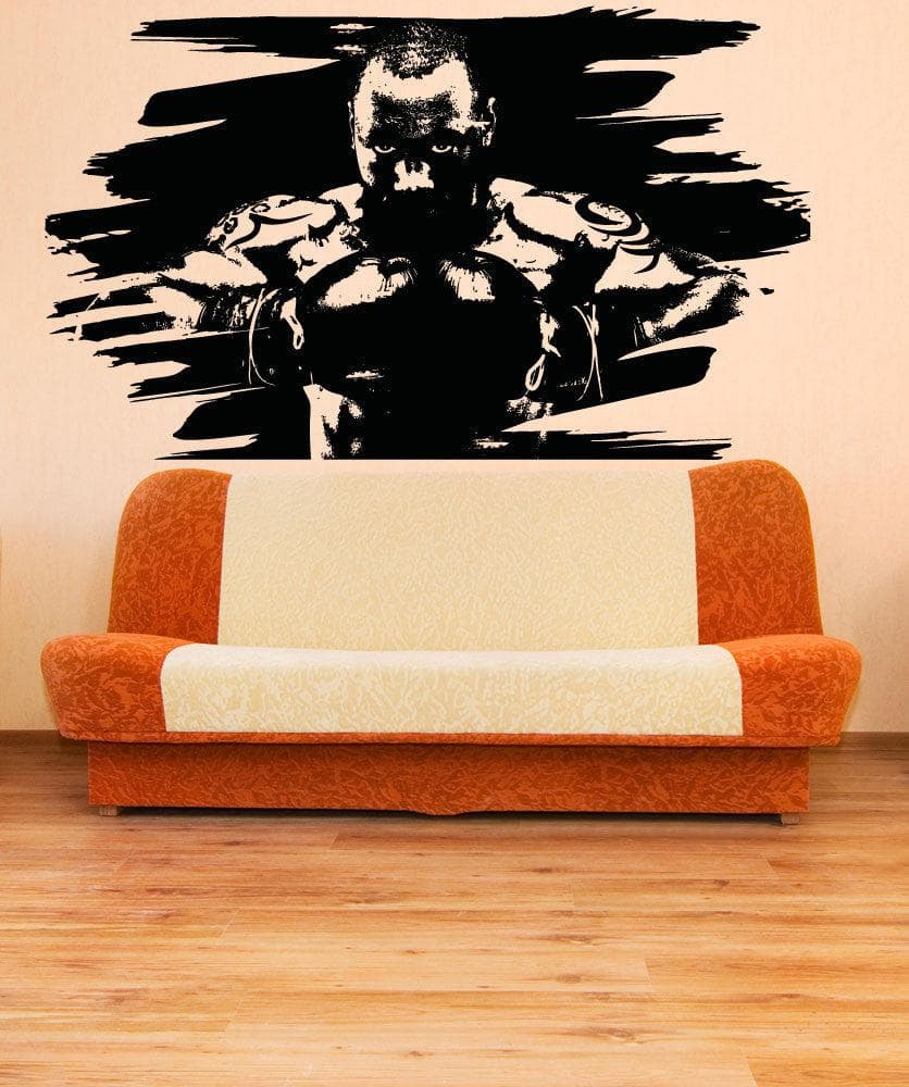 Vinyl Wall Decal Sticker Intimidating Boxer #5051