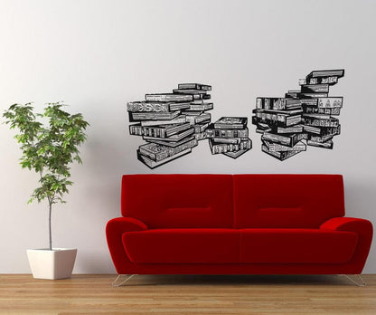 Vinyl Wall Decal Sticker Library Books #5061