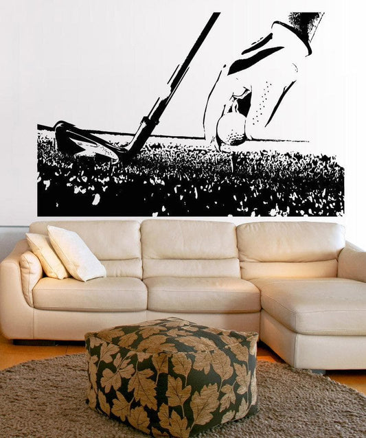 Vinyl Wall Decal Sticker Setting up the Tee #5102