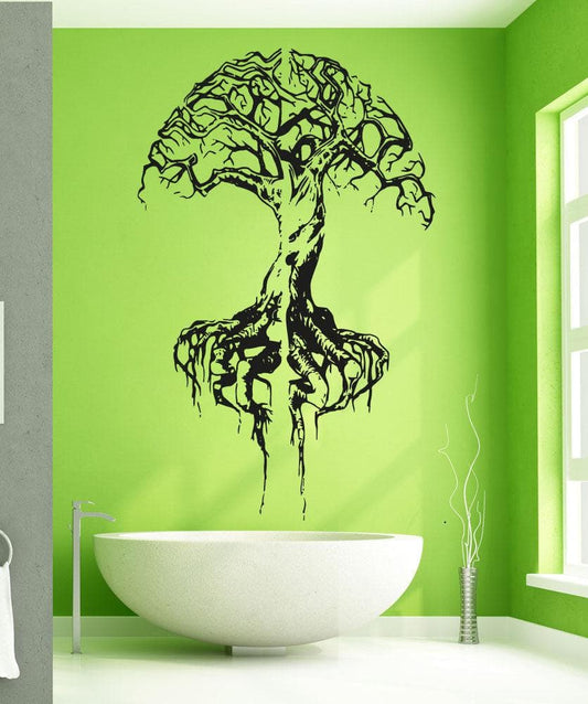 Vinyl Wall Decal Sticker Brain Tree #5121