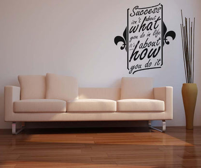 Vinyl Wall Decal Sticker Success Quote #5155