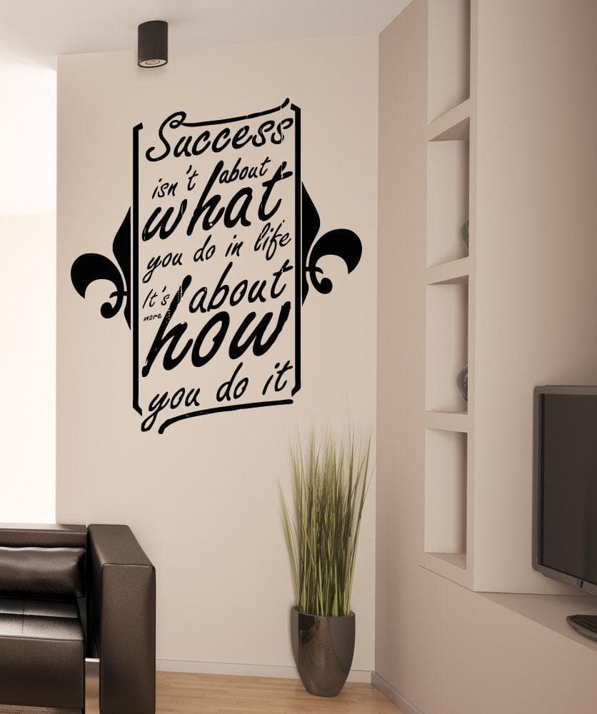Vinyl Wall Decal Sticker Success Quote #5155
