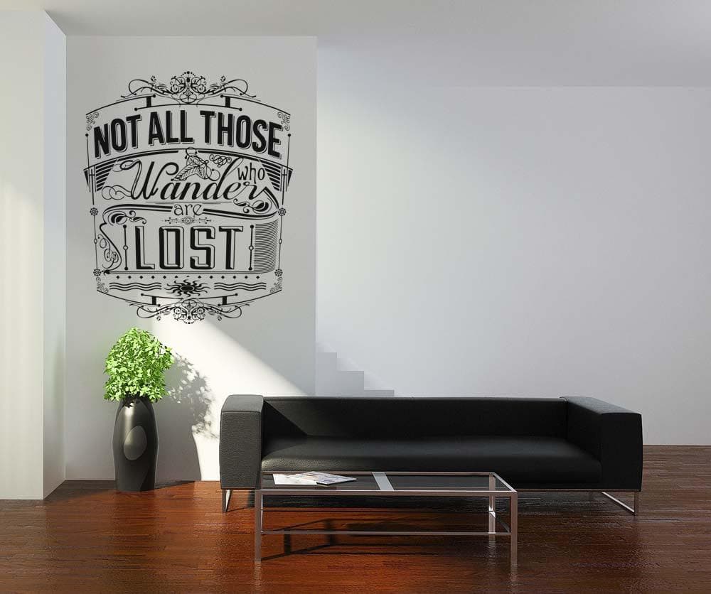 Vinyl Wall Decal Sticker Wanderer Quote #5158