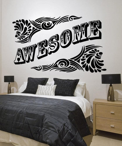 Vinyl Wall Decal Sticker Awesome #5164