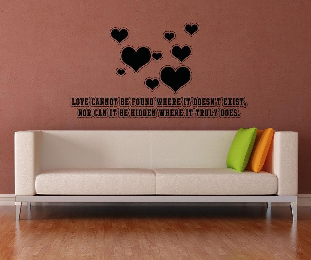 Vinyl Wall Decal Sticker Love Cannot Be Found #5182