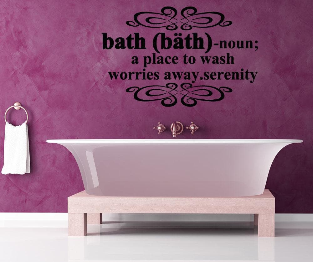 Vinyl Wall Decal Sticker Bath Definition #5191