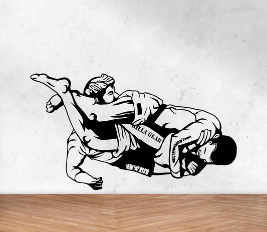 MMA Arm Bar Grappling Move Vinyl Wall Decal Sticker. #5202