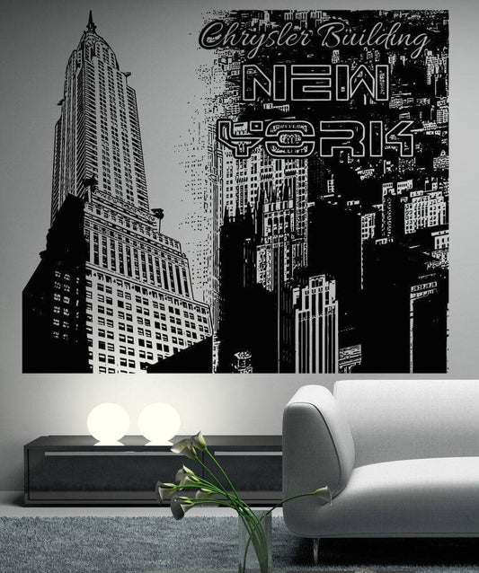 Vinyl Wall Decal Sticker New York Chrysler #5207
