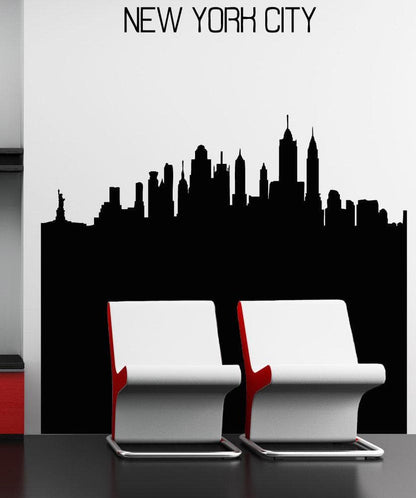 Vinyl Wall Decal Sticker NYC Buildings Silhouette #5240