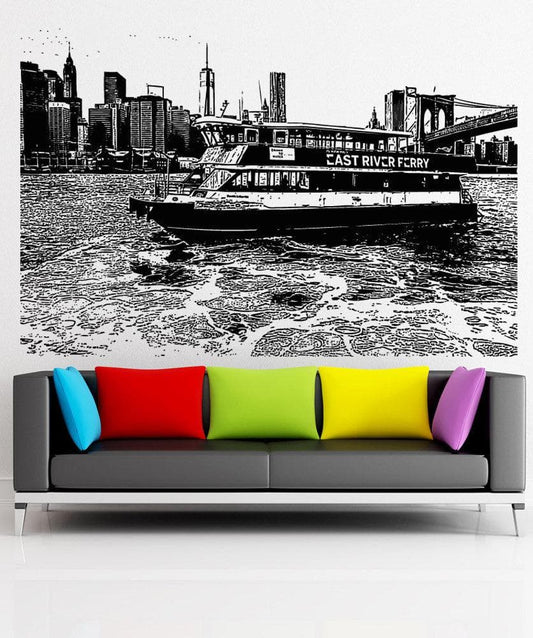 Vinyl Wall Decal Sticker NYC Ferry #5242