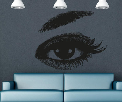 Vinyl Wall Decal Sticker Realistic Lady Eye #5259