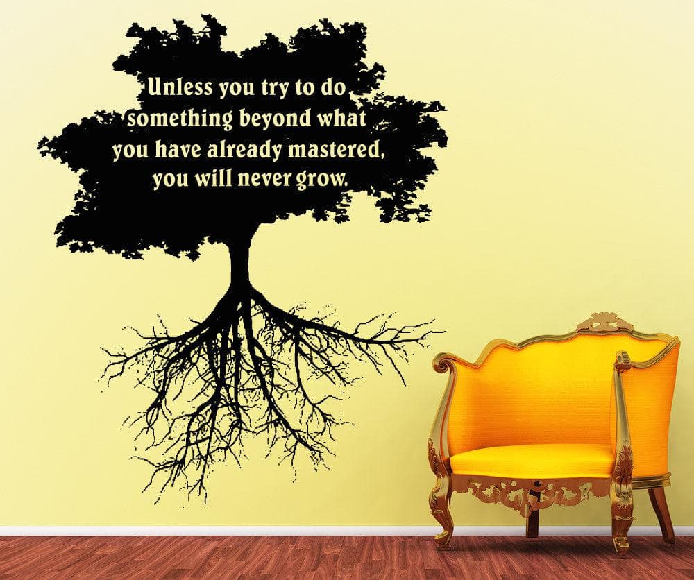 Motivational Quote: Unless you try to do something beyond what you have already mastered, you will never grow. #5272