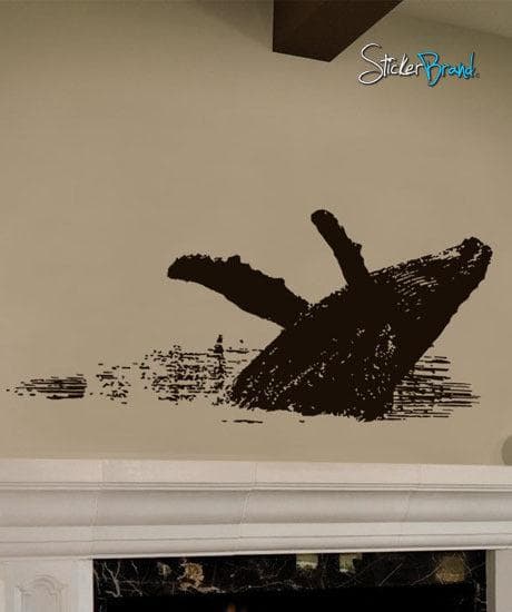 Vinyl Wall Decal Sticker Humpback Whale Jumping #527