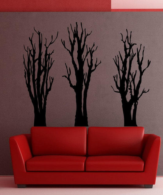 Vinyl Wall Decal Sticker Three Bare Trees #5305