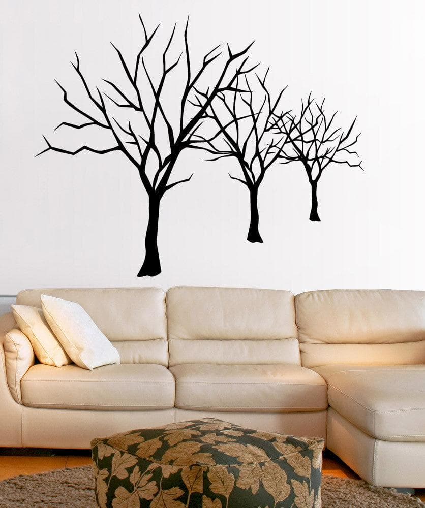 Vinyl Wall Decal Sticker Bare Trees Lineup #5307