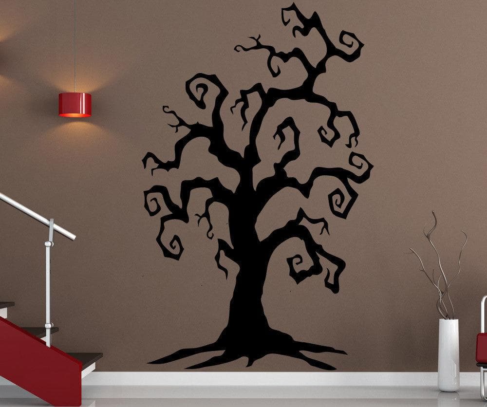 Spooky Branches Tree Vinyl Wall Decal Sticker. Halloween Decor #5309