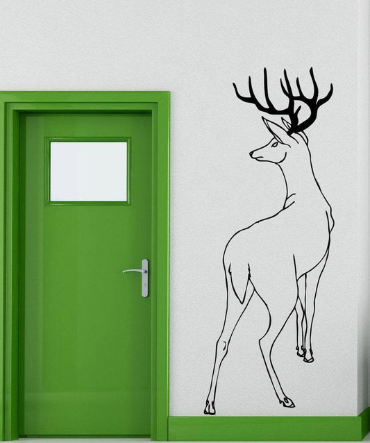 Vinyl Wall Decal Sticker Behind Deer #5316