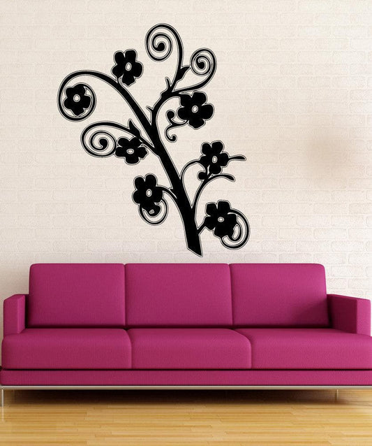 Vinyl Wall Decal Sticker Flowers On Branch #5322