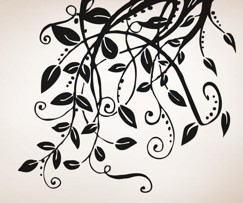 Vinyl Wall Decal Sticker Hanging Leaves And Vines #5326